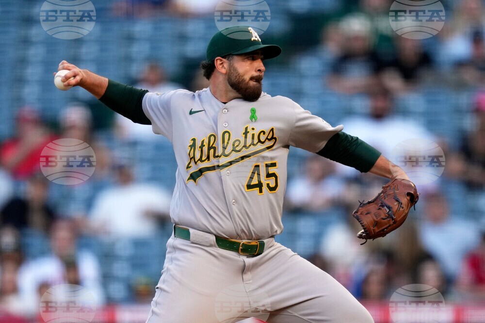 Athletics Angels Baseball