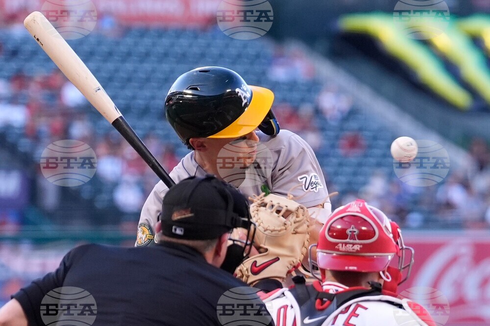Athletics Angels Baseball