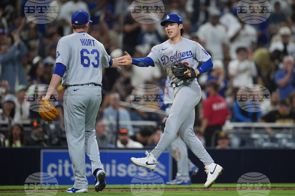 Dodgers Padres Baseball