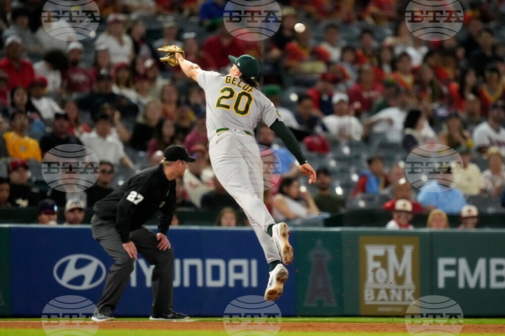 Athletics Angels Baseball