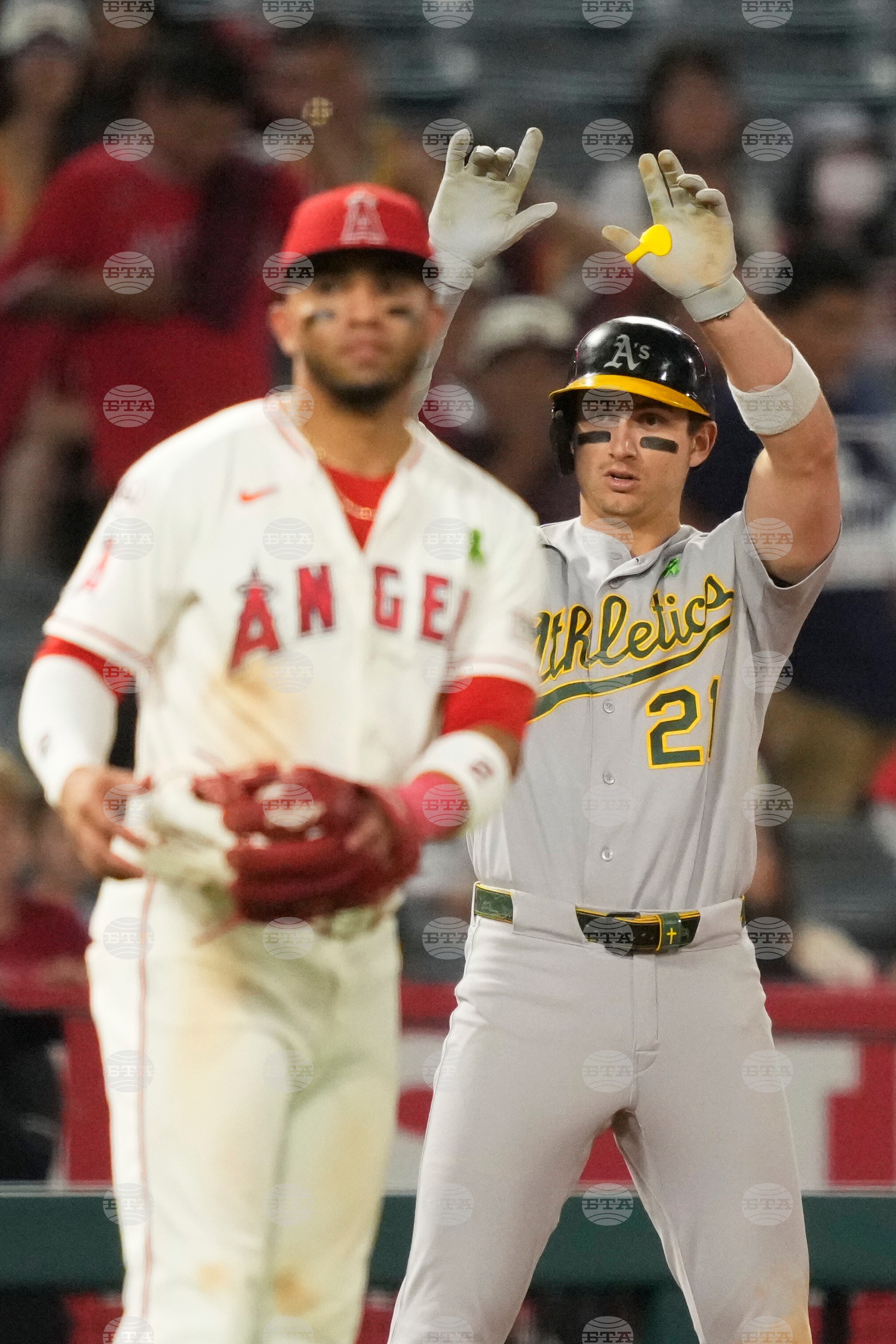 Athletics Angels Baseball