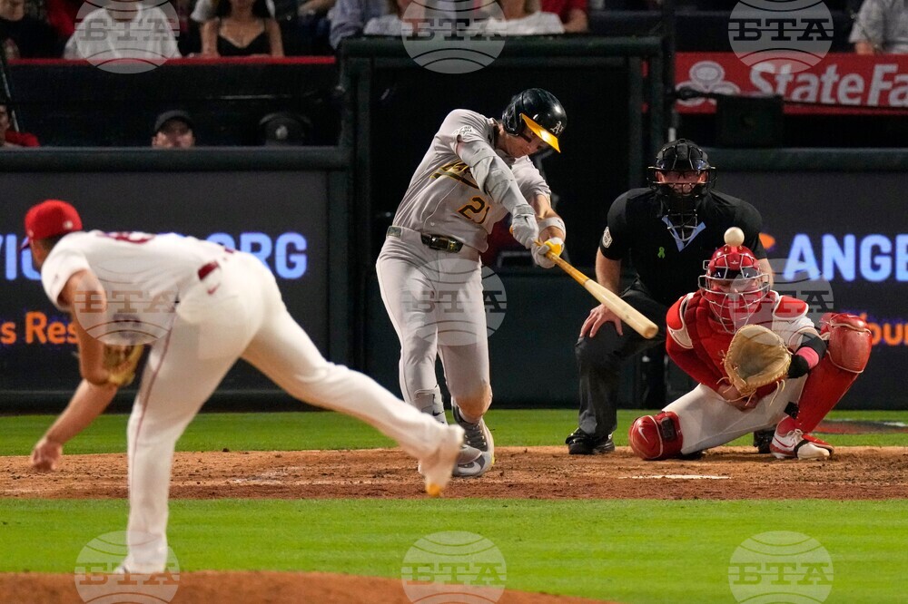 Athletics Angels Baseball