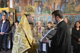 Село Куделин - Видински митрополит Пахомий - Възнесение Господне - литургия