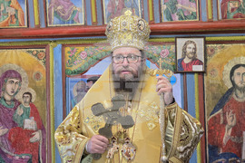 Село Куделин - Видински митрополит Пахомий - Възнесение Господне - литургия