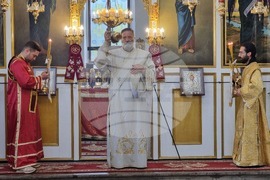 Село Крайници - патриарх Даниил - литургия