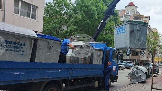 Столична община е подменила 450 контейнера за битови отпадъци в рамките на два дни 