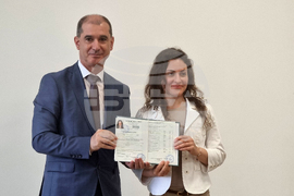 Добрич - парамедици - връчване на свидетелства