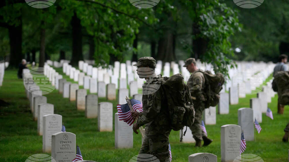 Arlington Cemetery Flags In