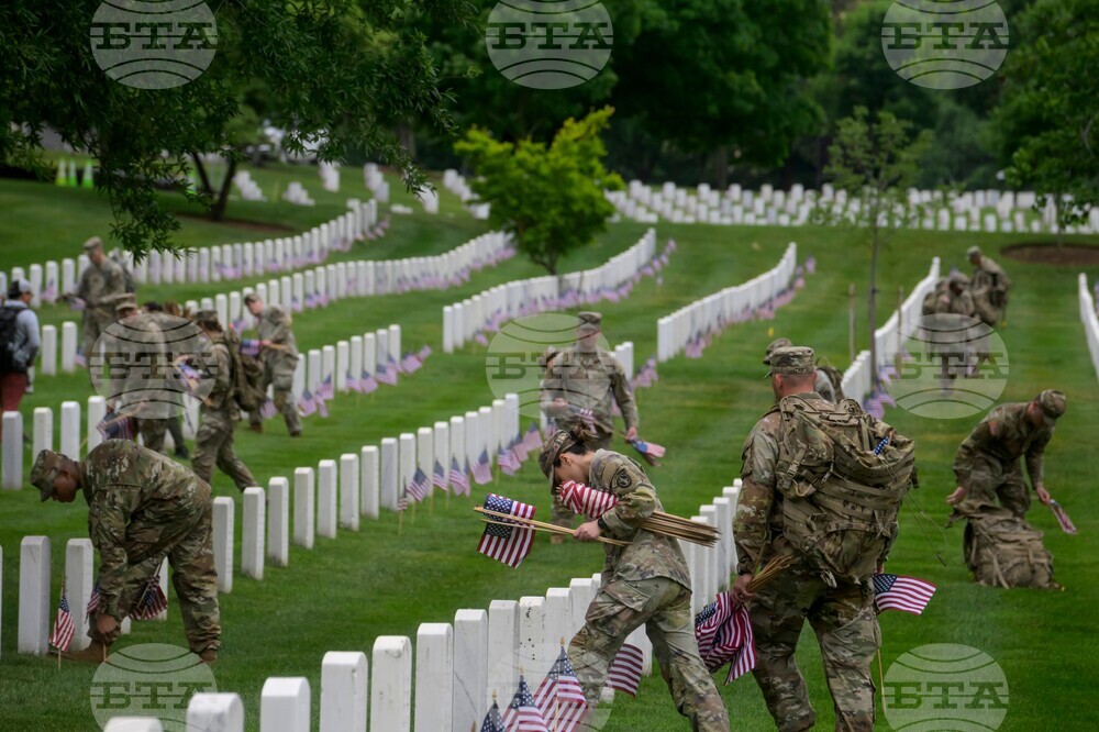 Arlington Cemetery Flags In