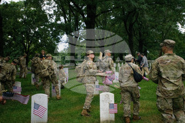 Arlington Cemetery Flags In