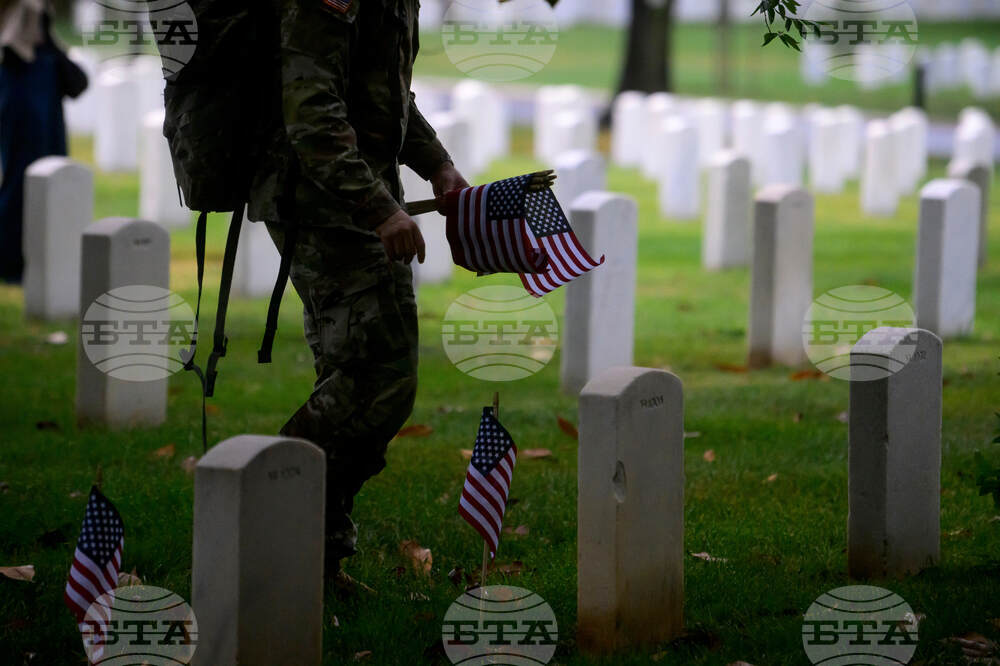 Arlington Cemetery Flags In