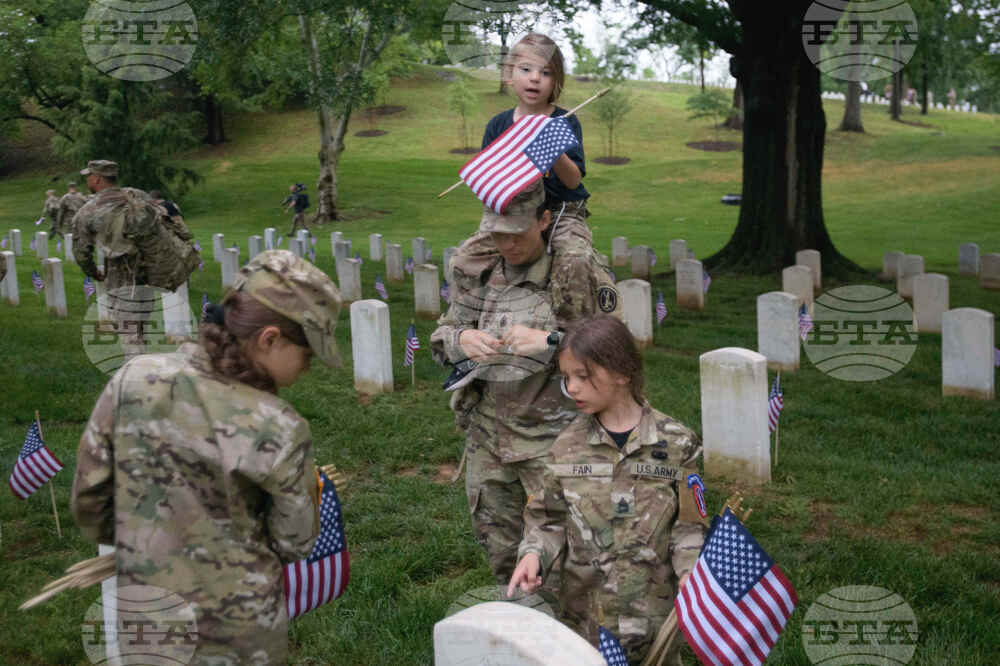 Arlington Cemetery Flags In