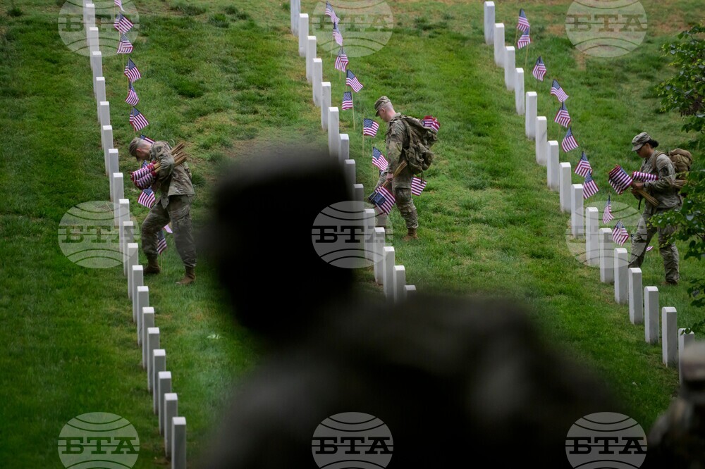 Arlington Cemetery Flags In