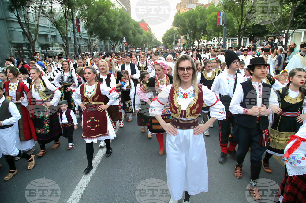 Сърбия - Белград - Възнесение Господне - литийно шествие