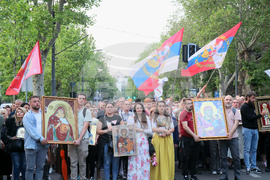 Сърбия - Белград - Възнесение Господне - литийно шествие