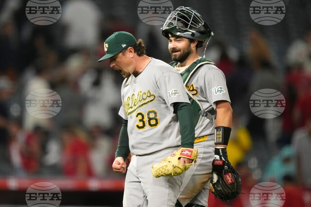 Athletics Angels Baseball