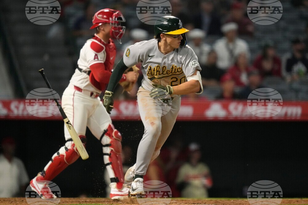 Athletics Angels Baseball
