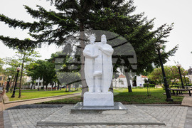 Поморие - паметник на Св. св. Кирил и Методий - монумент