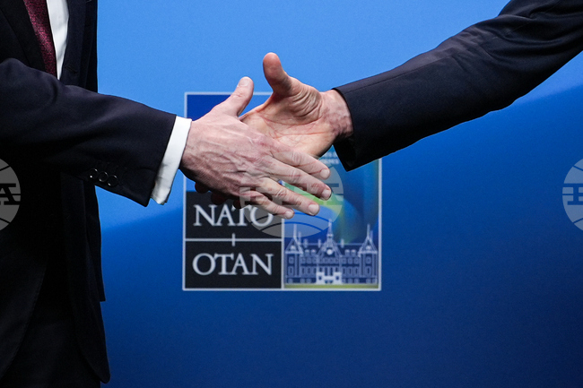 APTOPIX Sweden NATO Foreign Ministers