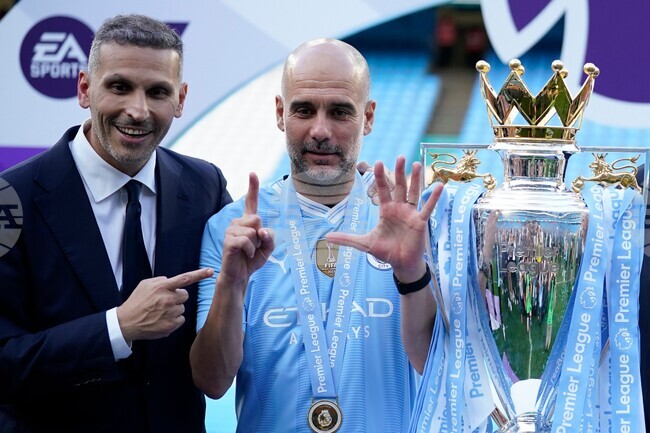 Guardiola Manchester City Soccer