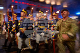 APTOPIX Romania Heroes' Day