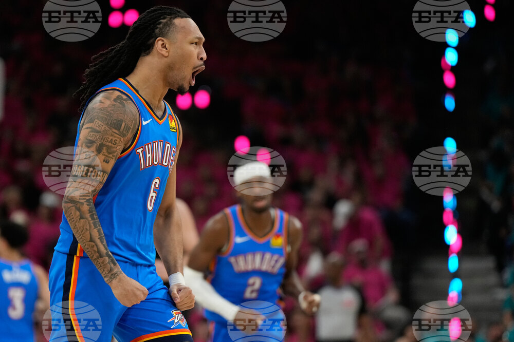 APTOPIX Thunder Spurs Basketball