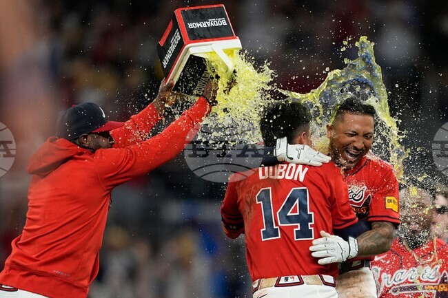 APTOPIX Nationals Braves Baseball
