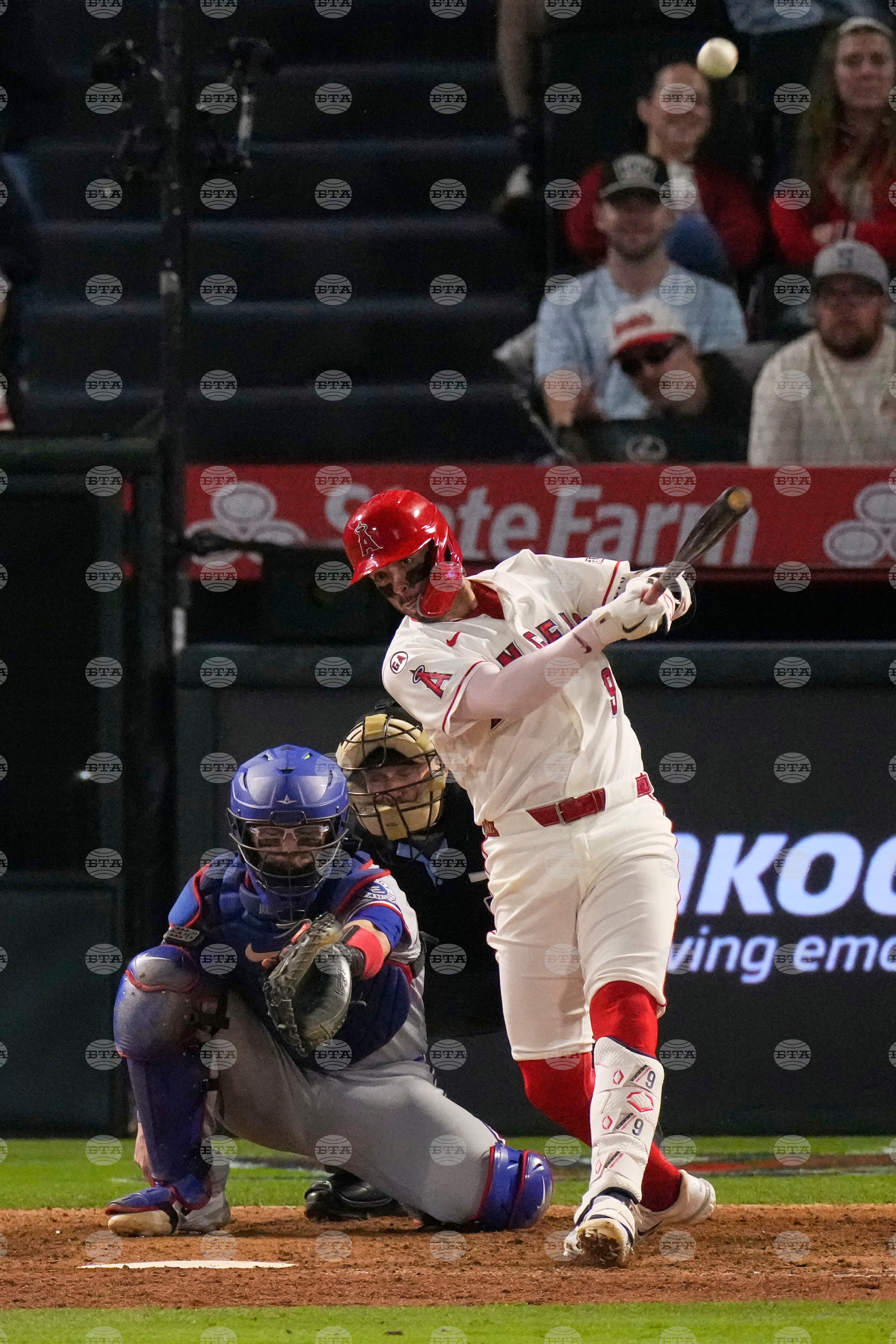 Rangers Angels Baseball
