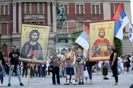 Сърбия - Белград - протест