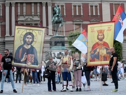 Сърбия - Белград - протест