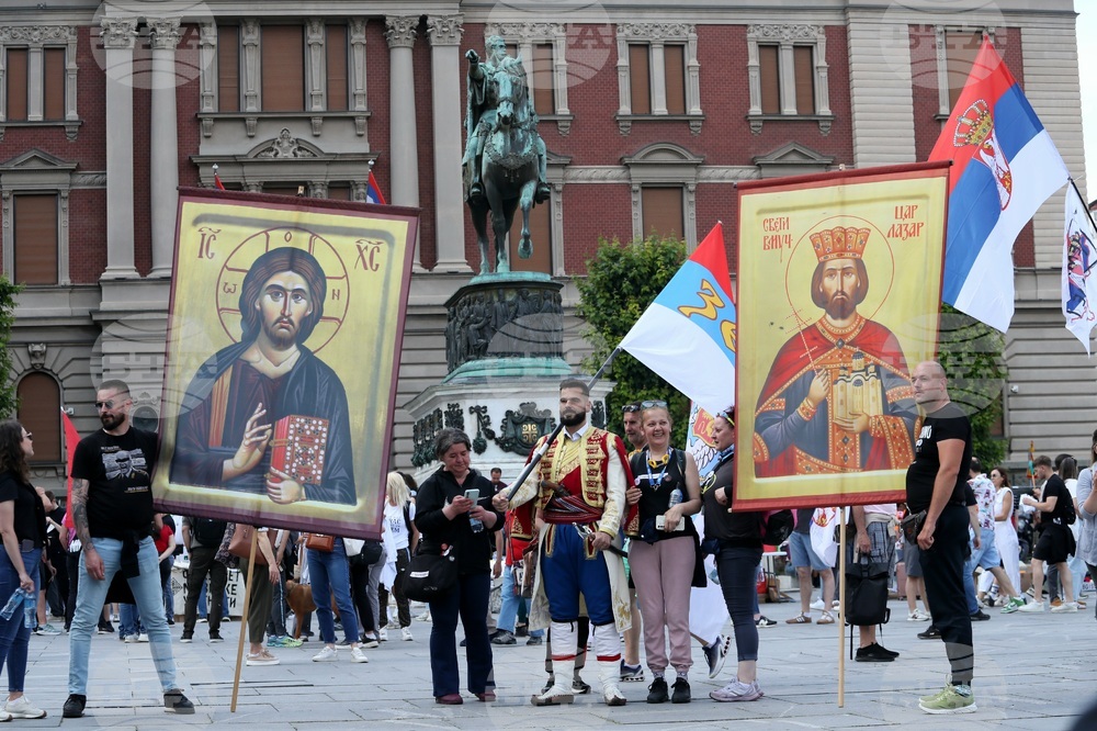 Сърбия - Белград - протест