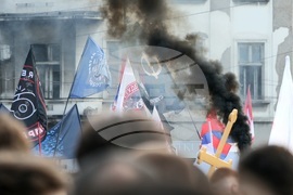 Сърбия - Белград - протест