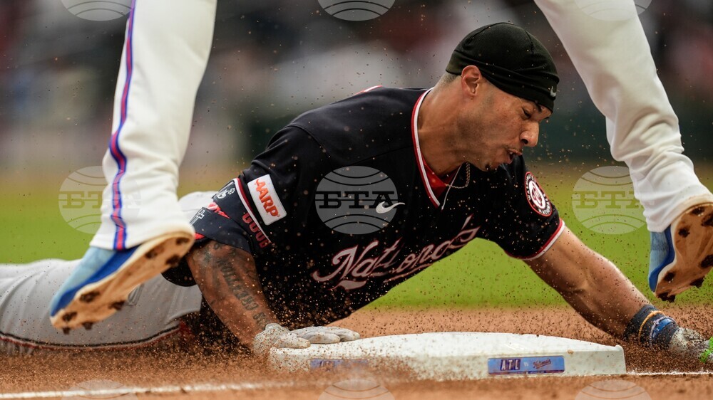 APTOPIX Nationals Braves Baseball