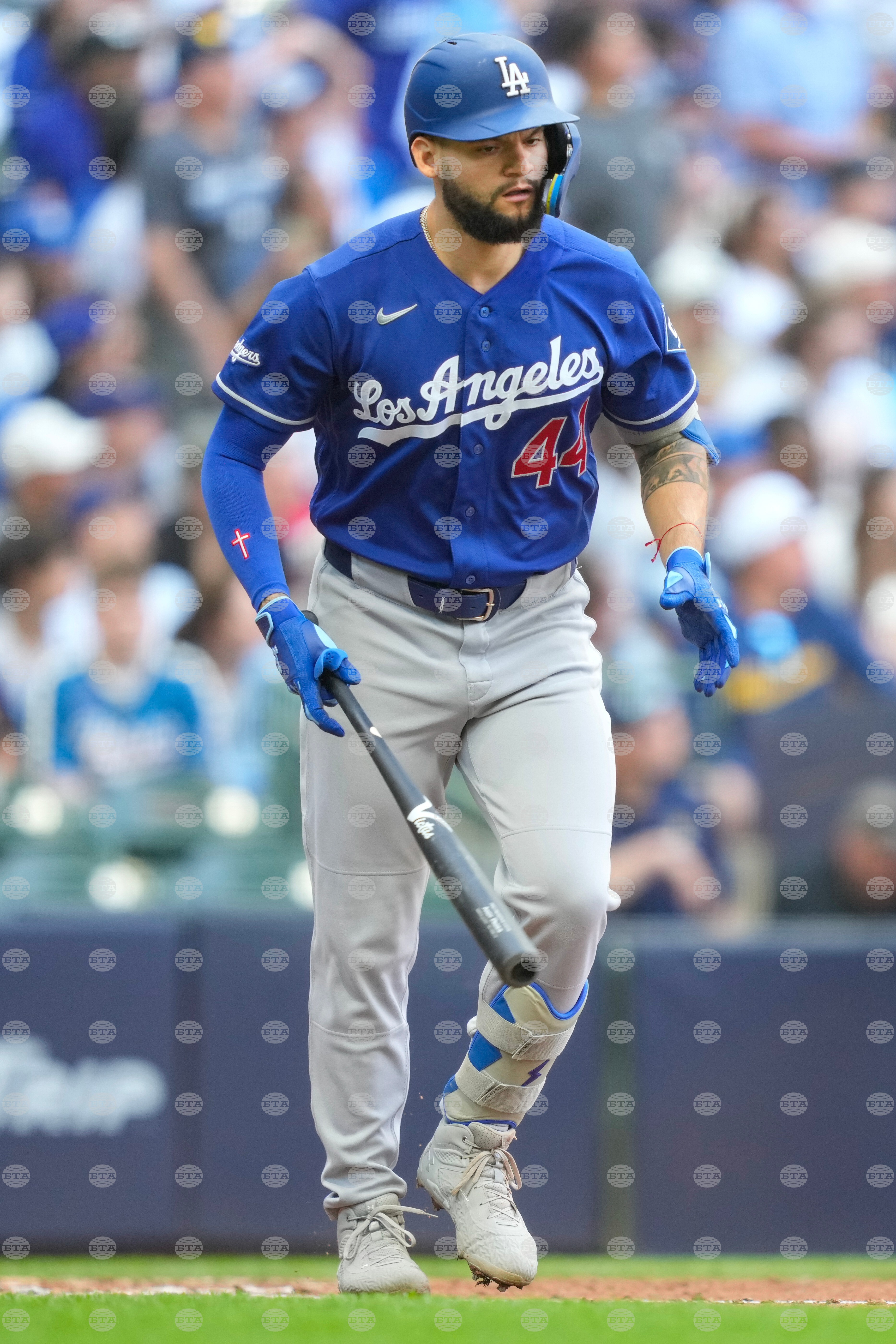 Dodgers Brewers Baseball