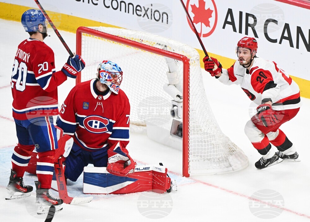 CORRECTION Hurricanes Canadiens Hockey