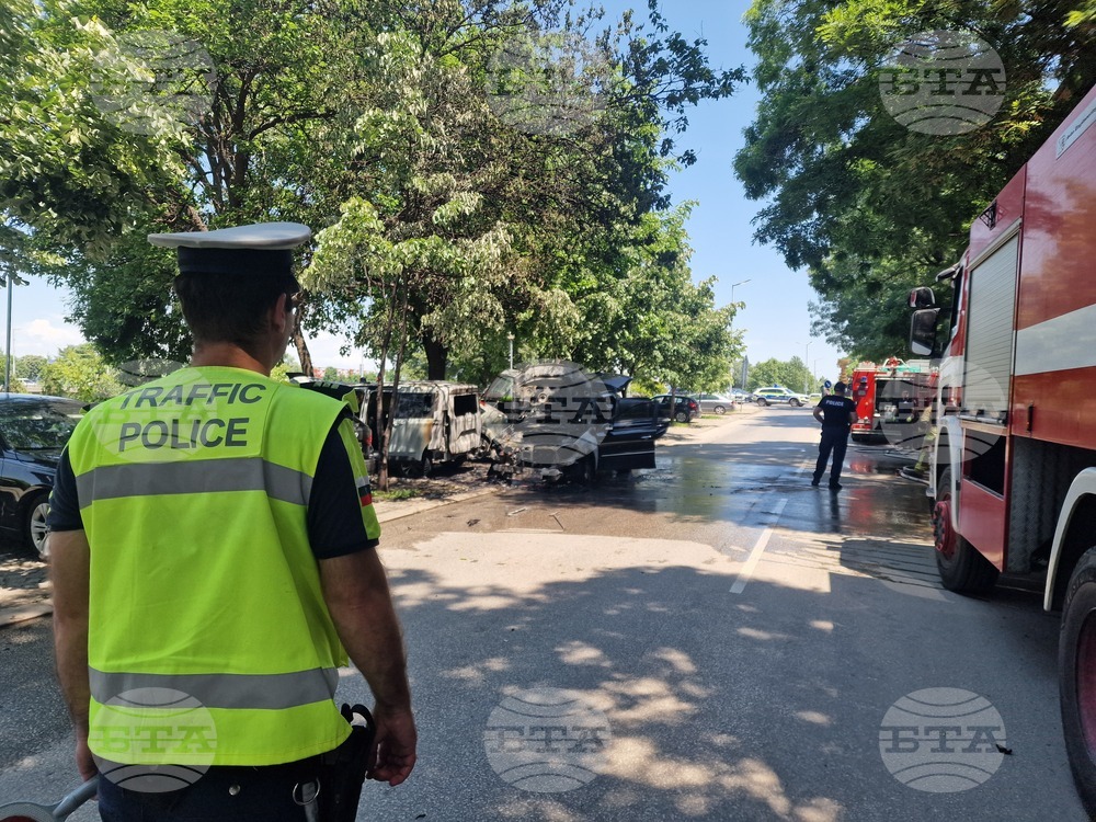 Пловдив - горящ автомобил 