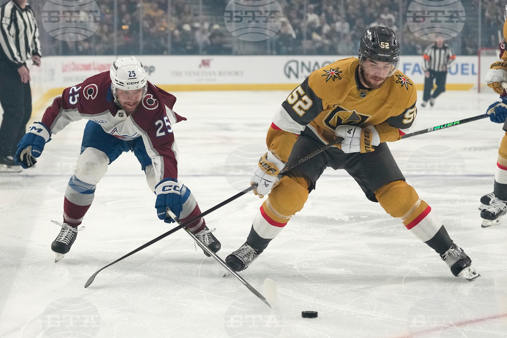 Avalanche Golden Knights Hockey