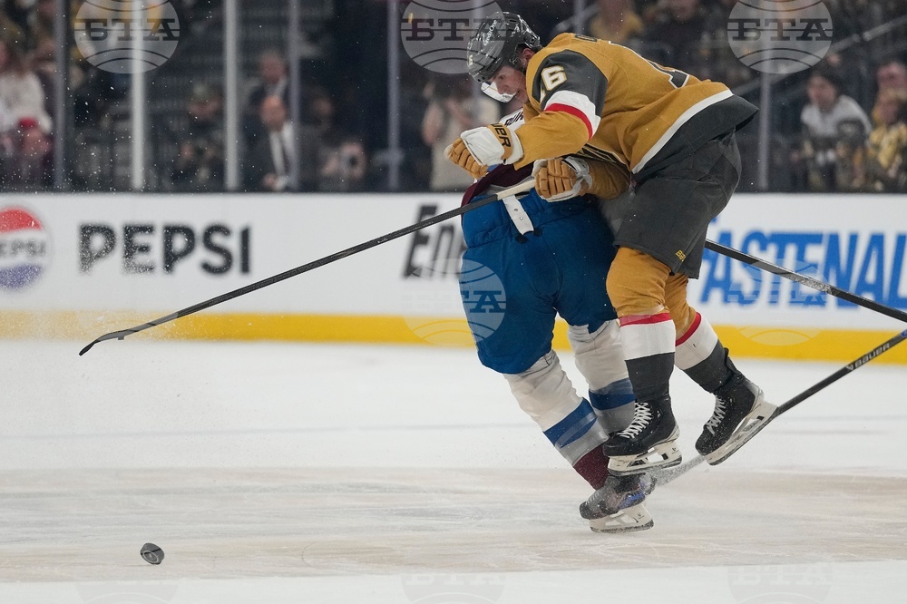 Avalanche Golden Knights Hockey