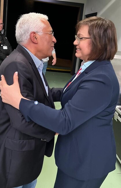 Корнелия Нинова и премиерът на Португалия Коща обсъдиха икономическите и социалните предизвикателства пред Европа