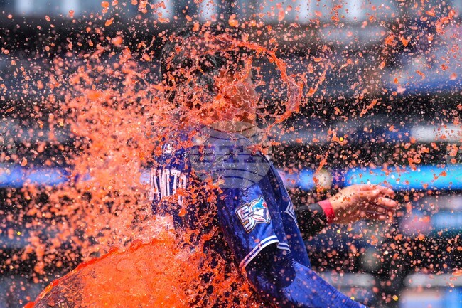 APTOPIX Marlins Blue Jays Baseball