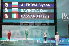 Варна - Европейско първенство по художествена гимнастика 2026 - награждаване