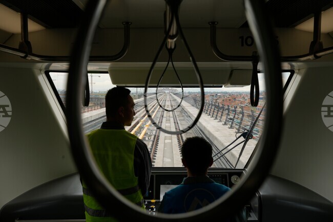 APTOPIX Colombia Bogota Metro