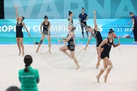 Варна - Европейско първенство по художествена гимнастика - подиум тренировка