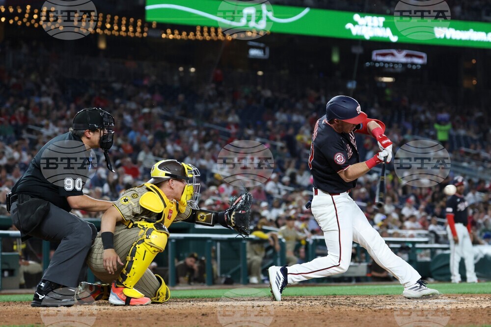 Padres Nationals Baseball