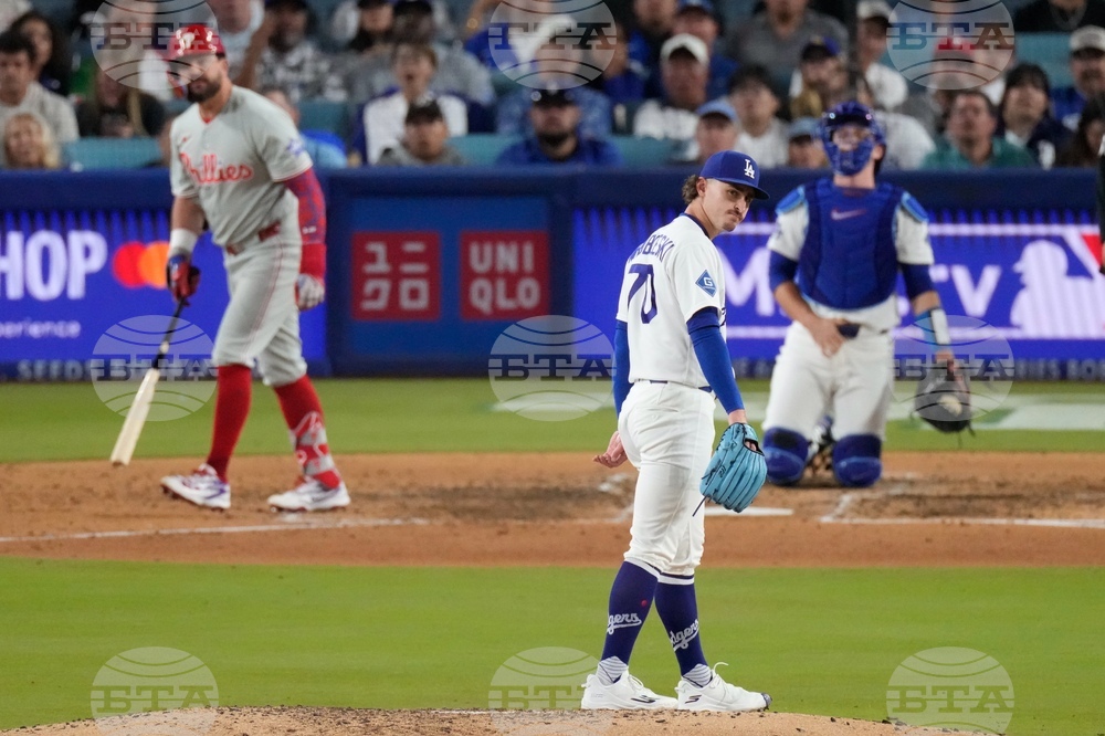 Phillies Dodgers Baseball
