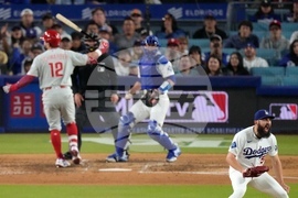 APTOPIX Phillies Dodgers Baseball