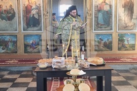 Село Генерал Инзово - сливенският митрополит Арсений - архиерейска вечерня