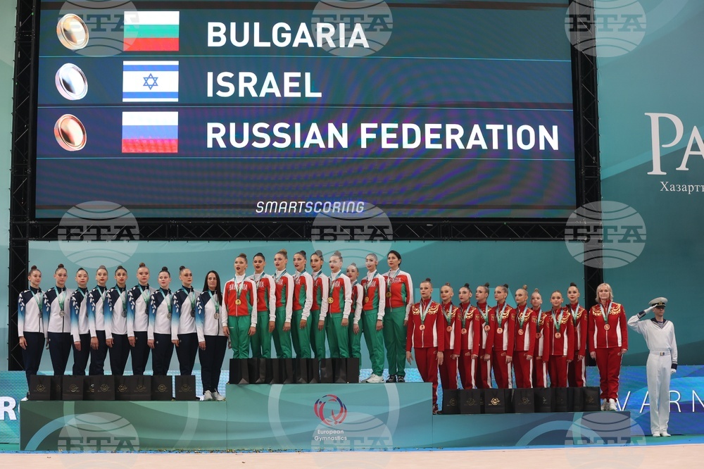 Варна - Европейско първенство по художествена гимнастика 2026 - ансамбли - награждаване