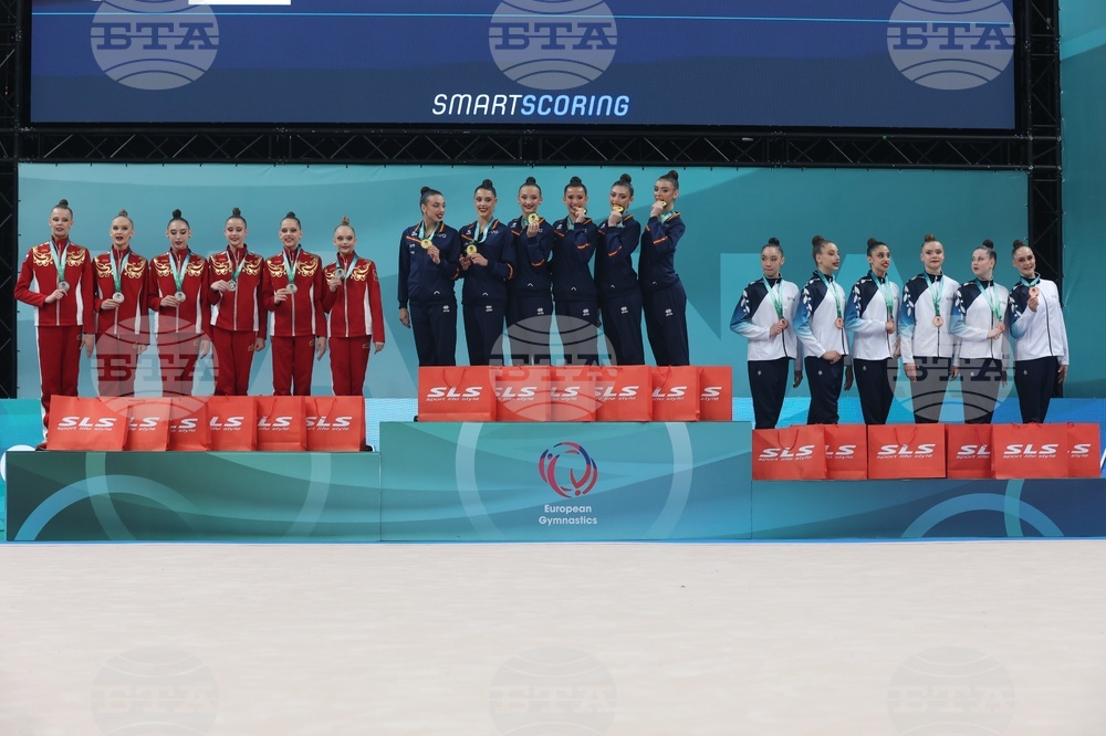 Варна - Европейско първенство по художествена гимнастика 2026 - ансамбли - награждаване