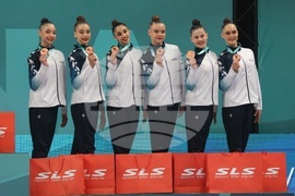 Варна - Европейско първенство по художествена гимнастика 2026 - ансамбли - награждаване